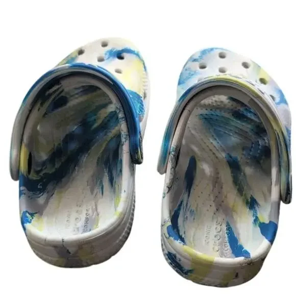 Toddler Crocs – Size 8 – Paint Splatter Design - Picture 4 of 4